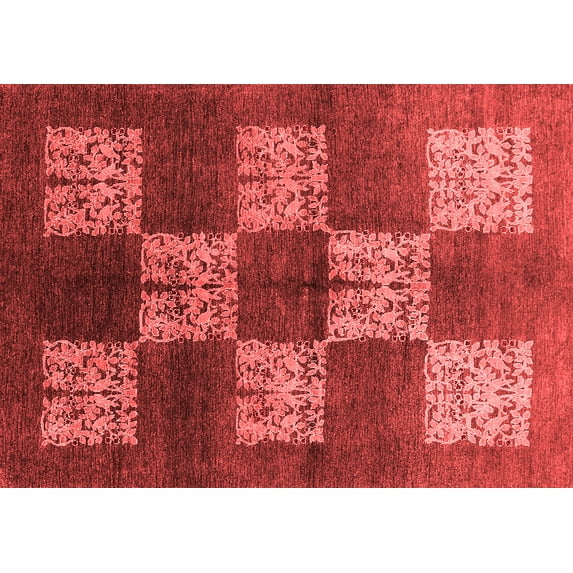 Ahgly Company Indoor Rectangle Oriental Red Industrial Area Rugs, 2' x 4'