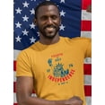 thumbnail image 2 of Fourth Of July Independence T-Shirt Men -Image by Shutterstock, Male 3X-Large, 2 of 4