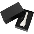 thumbnail image 5 of Pipa de tabaco de metal, pipa portátil de aleación de zinc, cuchara creativa, pipa para fumar a base de hierbas con caja de regalo para hombres (pistola negra), 5 of 5