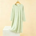 thumbnail image 2 of Ashirexll Sleep Shirts for Women, Nightgowns for Women Long Sleeve Nightgown Winter Loose Soft Robe for Home Wear, 2 of 5