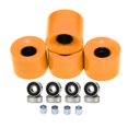 thumbnail image 2 of de 4 ruedas de patineta PU de 60 mm 78A con cojinetes y espaciadores de material acero alto para tablero de crucero, longboard, de reconstrucción Cubierta negra naranja DYNWAVEMX ruedas de patineta, 2 of 8