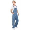 thumbnail image 2 of Men’s Triple-Stitched Denim Bib Overalls – Adjustable Workwear for Engineers, Painters & Casual Use | Durable & Comfortable Light Blue 36X30, 2 of 7