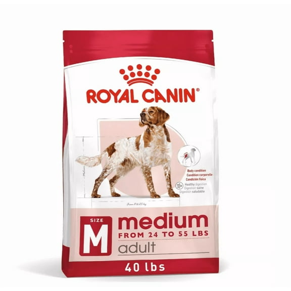 Royal Canin Size Health Nutrition Adult Medium Breed Chicken Recipe Dry Dog Food 40 lb