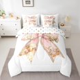 thumbnail image 2 of Erosebridal Kawaii Bowknot Bedding Queen Size,Cartoon Sheep Rabbit Bedding Sets Queen Size,Floral Decor,Reversible,Lightweight,7pcs, 2 of 5