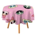 thumbnail image 3 of The Powerpuff Girls Round Tablecloth Print Decorative Table Cover Washable Table Cloths for Dining Party Picnic 36x36in, 3 of 8