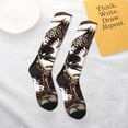 thumbnail image 5 of Balery Skeleton Dance with Mushrooms Printed Novelty Socks Men's Women's Crew Socks Sports Socks Knee High Socks Cotton Socks Quirky and Cool Socks, 5 of 9