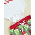 thumbnail image 5 of My First Christmas Baby Boy Outfits Letter Romper +Santa Pants +Hats Set Newborn Infant Fall Winter Xmas Holiday Clothes, 5 of 8