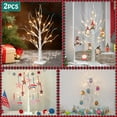 thumbnail image 5 of TETOU 2Pcs 2ft Birch Trees with Warm White Lights, Total 48LED Lighted Birch Tree, Battery Operated Artificial Fairy Light Tree, Christmas Easter Valentines Decoration for Home Indoor Table Mantel, 5 of 11