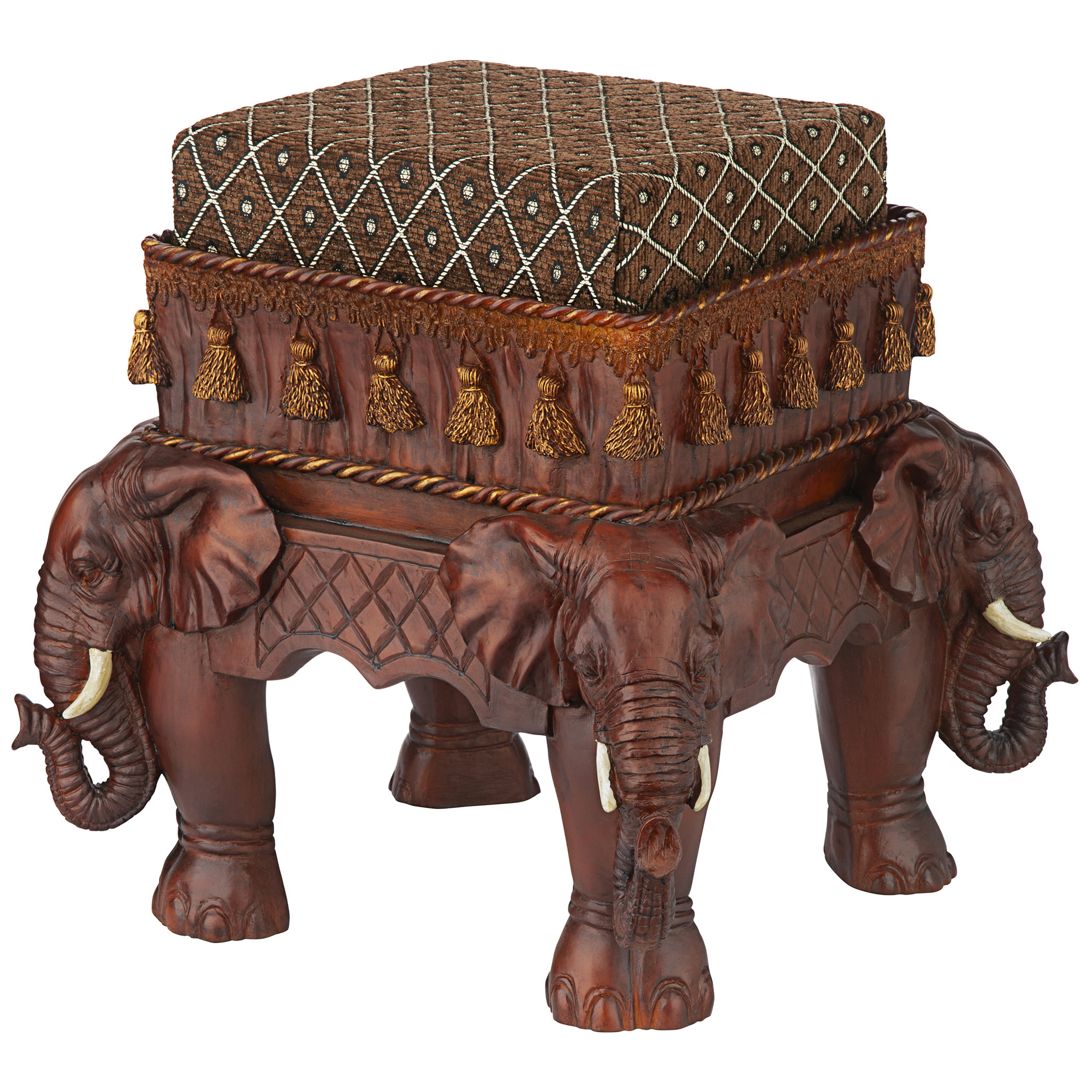 Design Toscano The Sultans Elephant Sculptural Side Table Elephants 