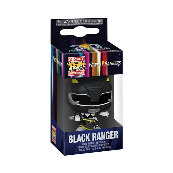 FUNKO POP! KEYCHAIN: Mighty Morphin Power Rangers 30th - Black Ranger  [COLLECTABLES] Vinyl Figure