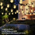 thumbnail image 3 of Cadena Led Solares 30Led Bubble Globe Luces Solares Cadena Impermeable Luces De Hadas Iluminación De Bola De Cristal Para Jardín Patio Banquete De Boda Guardurnaity HA045574-01, 3 of 6