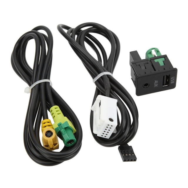 USB Switch Cable, Wear Resistant Data Transfer Car Adapter Cable Portable Light Weight Temperature Resistant For Auto
