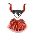 thumbnail image 2 of Halloween Devil Ensemble de Costume Jeu Imaginatif Déguisement Devil Serre-Tête Rouge, 2 of 10
