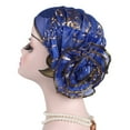 thumbnail image 3 of Fashion Large Flower Muslim Women Turban Hat Stretch Chemo Cap Bandana Headwrap, 3 of 7