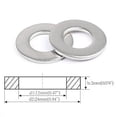 thumbnail image 3 of FASTENER TREE M12 Flat Washer 304 Stainless Steel SAE Washer for Screws Bolts 50PCS, 3 of 4