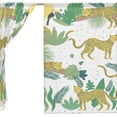 thumbnail image 3 of Coolnut Leopards in Jungle Semi Sheer Curtains Window Voile Drapes Panels Treatment-55x84in for Living Room Bedroom Kids Room, 2 Pieces, 3 of 4