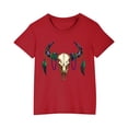 thumbnail image 1 of RXIRUCGD 2025 Vêtements d'Été pour Enfants T-shirt Imprimé Mode Mignon Col Rond Manches Courtes, 1 of 5
