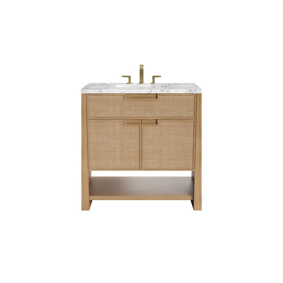 James Martin Vanities D225-V36-SSO-3CAR Solene 36" Free Standing Single Basin Poplar Wood