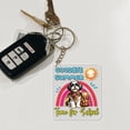 thumbnail image 4 of Goodbye Summer Shih Tzu Hello Fall Time for School Acrylic Keychain Lion Dog Lover Gifts Collar Charm Tag Keyring - 02014, 4 of 5