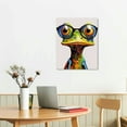 thumbnail image 2 of ONETECH Cute Frog Graffiti Art Canvas Paintings Abstract Animals Posters and Prints on Canvas Wall Art Picture for Living Room Decor (Frog1, 16x20in), 2 of 4