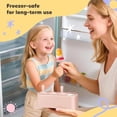 thumbnail image 5 of Popsicle Molds, Silicone Popsicle Molds with Sticks, DIY Ice Candy Maker Set, Reusable Silicone Mold for Homemade Popsicles, Non-Stick Ice Lolly Tray with Sticks, Fruit Juice Ice Pop Maker, 5 of 7