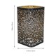 thumbnail image 2 of Tapa tallada hueca Lámpara de hierro Lámpara decorativa Sombra de lámpara para lámpara de mesa, 2 of 8
