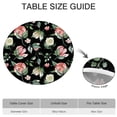 thumbnail image 6 of Round Fitted Tablecloth with Elastic Edges Fits 45"-52" Round Tables Pioneer Colorful Floral Waterproof Table Cover Washable Indoor and Outdoor for Party Kitchen Dinner Banquet Patio Picnic, 6 of 7