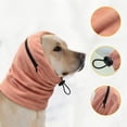thumbnail image 4 of Pet Calming Hood Scarf for Dogs, Double Layer Warm Fleece Head Cover, Adjustable Drawstring Zipper Closure, Winter Anxiety Relief Neck Wrap for Small Medium Dogs, 4 of 6