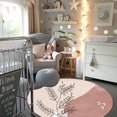 thumbnail image 4 of Tapis Rond pour Chambre à Coucher Salon Bureau Jeu, Tapis de Sol, 2 Pieds x 2 Pieds/60*60cm Rond, 4 of 5