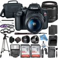 thumbnail image 1 of Canon EOS Rebel T7 DSLR Camera Bundle with 18-55mm Lens + 2 Pcs SanDisk 64GB Memory Cards + Tripod + Deluxe Camera Case + Flash + ZeeTech Accessory Kit, 1 of 2