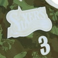 thumbnail image 4 of Men's Mitchell & Ness Allen Iverson Camo Philadelphia 76ers Hardwood Classics 1997/98 Ghost Green Swingman Jersey, 4 of 4