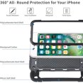 thumbnail image 2 of Dteck Case for iPhone SE3/SE2/8/7/6S/6 4.7", Heavy-Duty Military Grade Rugged Case with Ring Stand & 3 Pack Screen Protectors for iPhone SE 2022 / SE 2022 / iPhone 8 / iPhone 7,Black, 2 of 5