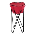 thumbnail image 2 of Cubo de agua para acampar con soporte, refrigerador plegable para exteriores a prueba de fugas con soporte rojo, 2 of 8