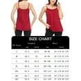thumbnail image 3 of COMFREE Women's Camisole with Built in Bra Tank Top Flowy Swing Pleated Tank Top Cami with Adjustable Strap, 3 of 7
