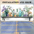 thumbnail image 3 of 1 Pcs 2D Flat License Plate Covers & Frames, Bottles with Flowers on Shelf For Decorative Front, Waterproof For Decoration Aluminum License Plate Covers & Frames Cover For Men Women, 12" X 6", 3 of 7