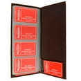 thumbnail image 2 of Genuine Leather Business Card Holder Book Organizer 160 Brown Office Executives, 2 of 4