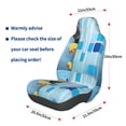 thumbnail image 2 of Lsque Prague Ratter Dog in Bathtub Pattern Car Seat Covers for Front Seats , Waterproof Seat Covers for Cars, Sporty Front Seat Covers,Car Seat Cover Protector Front Seats, 2 of 5