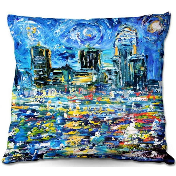 DiaNoche Designs Throw Pillows from Artist Karen Tarlton - Starry Night