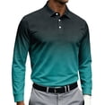 thumbnail image 2 of IAJDKMEK Men's Printed Long Sleeve Sport Top – Collared Style, All-Over Graphic, Mens Casual Shirts, Soft Active Shirt, Versatile Wear, 2 of 5