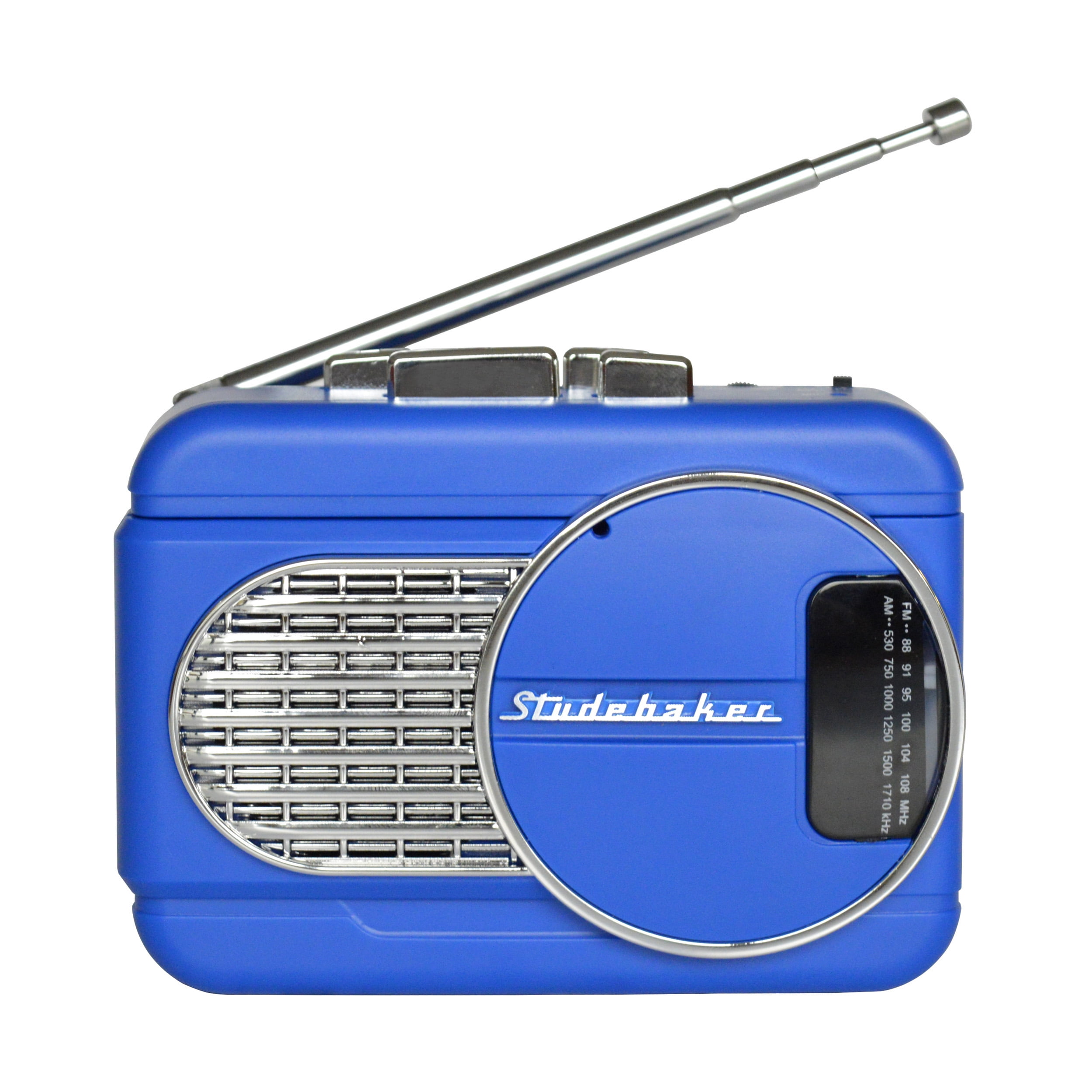 Studebaker WALKABOUT II Personal Stereo Cassette Player with AM/FM Stereo Radio and Built-in Speaker