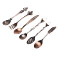 thumbnail image 4 of unbranded 6Ud De Cucharas Reales Para Café Con Tenedores Para Postres Utensilios Vintage Resistentes Y, 4 of 6