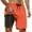 Z166-Orange, variant on CHENge Anti-Chafe Swim Trunks with Liner Casual Tropical Print Quick Dry Beach Swimming Shorts with Liner Stretch Fabric Swimwear Bathing Suits