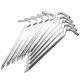 thumbnail image 1 of 18cm long metal tent pegs heavy duty ground camping, 10 pegs, 1 of 5