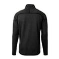 thumbnail image 3 of Men's-Cutter & Buck  Heather Charcoal New York Red Bulls Big & Tall Mainsail Sweater-Knit Full-Zip Jacket, 3 of 3