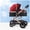 Red, variant on Baby Pram Strollers For Infant And Toddler, High Landscape Shock-absorbing Carriage Baby Stroller For Newborn, Two-way Pram Trolley Baby Pushchair Ideal For 0-36 Months