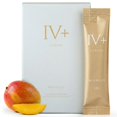thumbnail image 1 of IV+ Europe - Electrolitos de mango con fruta orgánica, glicina y fibra prebiótica | Mezcla premium para hidratación, apoyo al colágeno y salud digestiva | Sin azúcar añadida | 10 sobres, 1 of 7