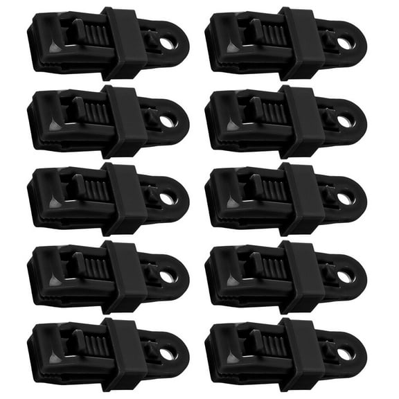 Worgeous 10pcs Outdoor Tent Canopy Clips Wind Rope Clamps Awning Tools