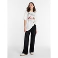 thumbnail image 2 of The Hills Women's Oversized Graphic Tee with Short Sleeves, Sizes XXS-XXL, 2 of 5