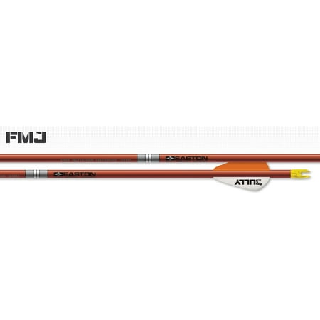 Easton Archery FMJ 5MM Autumn Orange Arrows - 6 Pack 2 Bully Vane (300)