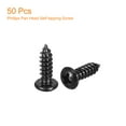 thumbnail image 3 of #8 x 1/2" Phillips Pan Head Self-tapping Screw, 50pcs - 304 Stainless Steel Round Head Wood Screw (Black), 3 of 6